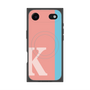 プレミアムスクエアケース with MagSafe［ オリジナル - initial color line - K pink ］
