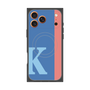 プレミアムスクエアケース with MagSafe［ オリジナル - initial color line - K blue ］