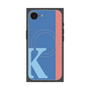 プレミアムスクエアケース with MagSafe［ オリジナル - initial color line - K blue ］