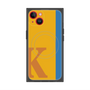 プレミアムスクエアケース with MagSafe［ オリジナル - initial color line - K orange ］