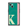 プレミアムスクエアケース with MagSafe［ オリジナル - initial color line - K green ］