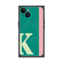 プレミアムスクエアケース with MagSafe［ オリジナル - initial color line - K green ］