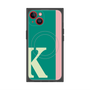 プレミアムスクエアケース with MagSafe［ オリジナル - initial color line - K green ］