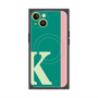 プレミアムスクエアケース with MagSafe［ オリジナル - initial color line - K green ］