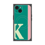 プレミアムスクエアケース with MagSafe［ オリジナル - initial color line - K green ］