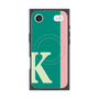 プレミアムスクエアケース with MagSafe［ オリジナル - initial color line - K green ］