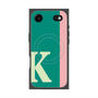 プレミアムスクエアケース with MagSafe［ オリジナル - initial color line - K green ］