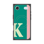 プレミアムスクエアケース with MagSafe［ オリジナル - initial color line - K green ］