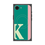 プレミアムスクエアケース with MagSafe［ オリジナル - initial color line - K green ］