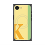 プレミアムスクエアケース with MagSafe［ オリジナル - initial color line - K yellow ］