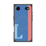 プレミアムスクエアケース with MagSafe［ オリジナル - initial color line - L blue ］