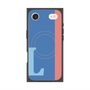 プレミアムスクエアケース with MagSafe［ オリジナル - initial color line - L blue ］