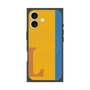 プレミアムスクエアケース with MagSafe［ オリジナル - initial color line - L orange ］