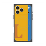 プレミアムスクエアケース with MagSafe［ オリジナル - initial color line - L orange ］