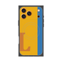 プレミアムスクエアケース with MagSafe［ オリジナル - initial color line - L orange ］