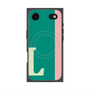プレミアムスクエアケース with MagSafe［ オリジナル - initial color line - L green ］