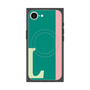 プレミアムスクエアケース with MagSafe［ オリジナル - initial color line - L green ］
