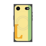 プレミアムスクエアケース with MagSafe［ オリジナル - initial color line - L yellow ］