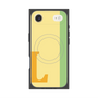 プレミアムスクエアケース with MagSafe［ オリジナル - initial color line - L yellow ］