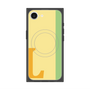 プレミアムスクエアケース with MagSafe［ オリジナル - initial color line - L yellow ］