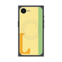 プレミアムスクエアケース with MagSafe［ オリジナル - initial color line - L yellow ］