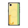 プレミアムスクエアケース with MagSafe［ オリジナル - initial color line - L yellow ］