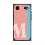 プレミアムスクエアケース with MagSafe［ オリジナル - initial color line - M pink ］