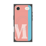 プレミアムスクエアケース with MagSafe［ オリジナル - initial color line - M pink ］