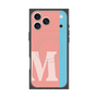 プレミアムスクエアケース with MagSafe［ オリジナル - initial color line - M pink ］