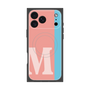 プレミアムスクエアケース with MagSafe［ オリジナル - initial color line - M pink ］