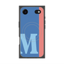 プレミアムスクエアケース with MagSafe［ オリジナル - initial color line - M blue ］