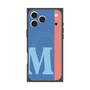 プレミアムスクエアケース with MagSafe［ オリジナル - initial color line - M blue ］