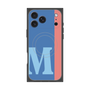 プレミアムスクエアケース with MagSafe［ オリジナル - initial color line - M blue ］