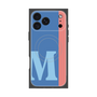 プレミアムスクエアケース with MagSafe［ オリジナル - initial color line - M blue ］