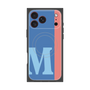 プレミアムスクエアケース with MagSafe［ オリジナル - initial color line - M blue ］