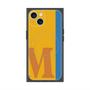 プレミアムスクエアケース with MagSafe［ オリジナル - initial color line - M orange ］