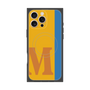 プレミアムスクエアケース with MagSafe［ オリジナル - initial color line - M orange ］