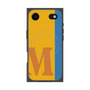プレミアムスクエアケース with MagSafe［ オリジナル - initial color line - M orange ］