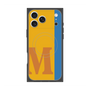 プレミアムスクエアケース with MagSafe［ オリジナル - initial color line - M orange ］