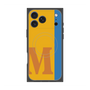 プレミアムスクエアケース with MagSafe［ オリジナル - initial color line - M orange ］