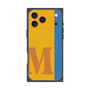 プレミアムスクエアケース with MagSafe［ オリジナル - initial color line - M orange ］