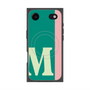 プレミアムスクエアケース with MagSafe［ オリジナル - initial color line - M green ］