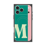 プレミアムスクエアケース with MagSafe［ オリジナル - initial color line - M green ］