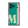 プレミアムスクエアケース with MagSafe［ オリジナル - initial color line - M green ］