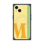 プレミアムスクエアケース with MagSafe［ オリジナル - initial color line - M yellow ］