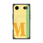 プレミアムスクエアケース with MagSafe［ オリジナル - initial color line - M yellow ］