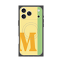 プレミアムスクエアケース with MagSafe［ オリジナル - initial color line - M yellow ］