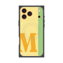 プレミアムスクエアケース with MagSafe［ オリジナル - initial color line - M yellow ］
