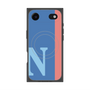 プレミアムスクエアケース with MagSafe［ オリジナル - initial color line - N blue ］