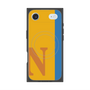 プレミアムスクエアケース with MagSafe［ オリジナル - initial color line - N orange ］